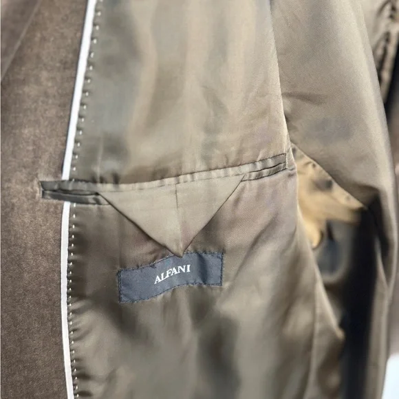 Alfani Brown Corduroy Sport Coat Classic Fit